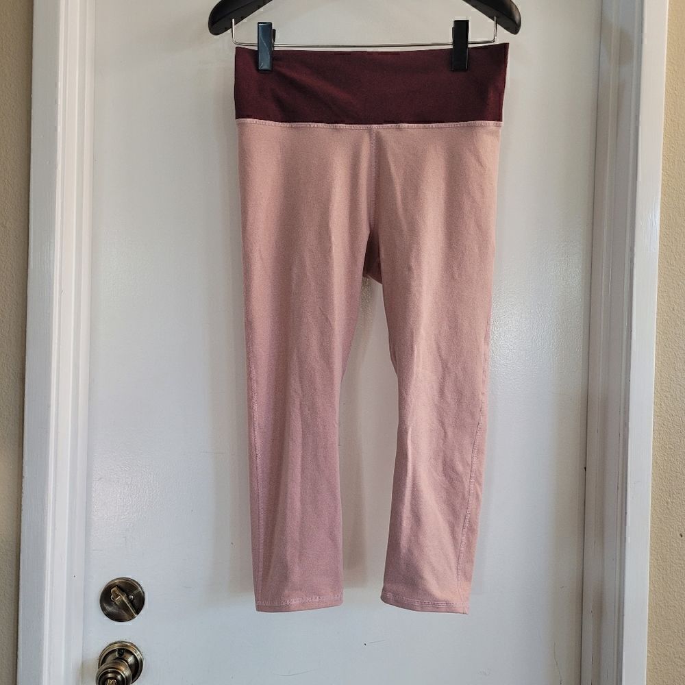 Fabletics heathered pink leggings 